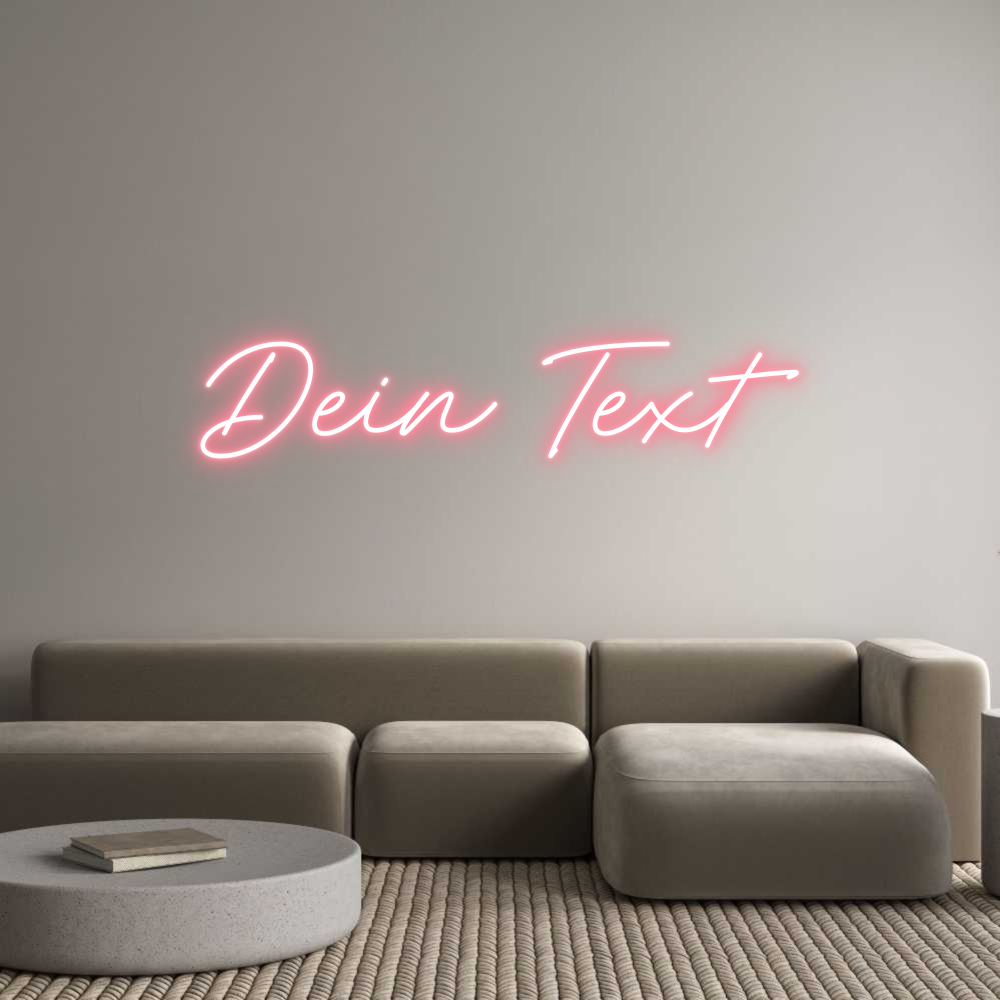 Individuelles Neon: Dein Text