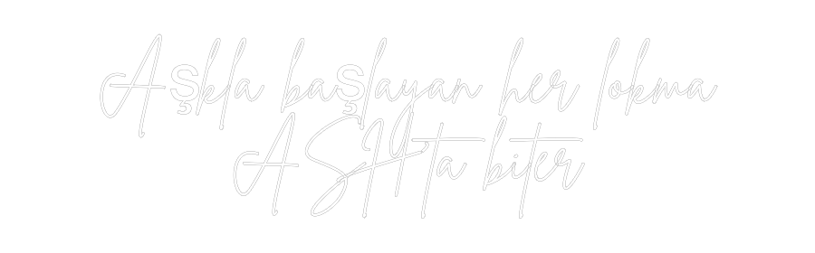 Individuelles Neon: Aşkla başlaya...