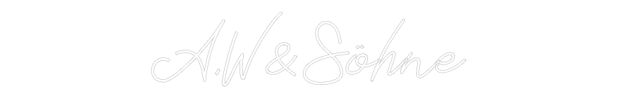 Individuelles Neon: A.W&Söhne