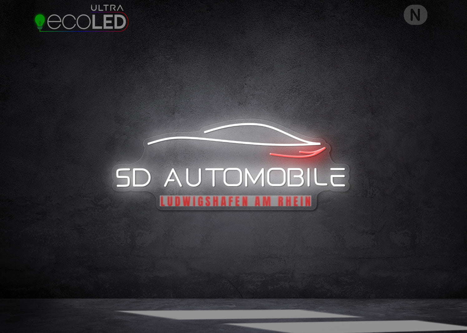 Individuelles Neonschild
