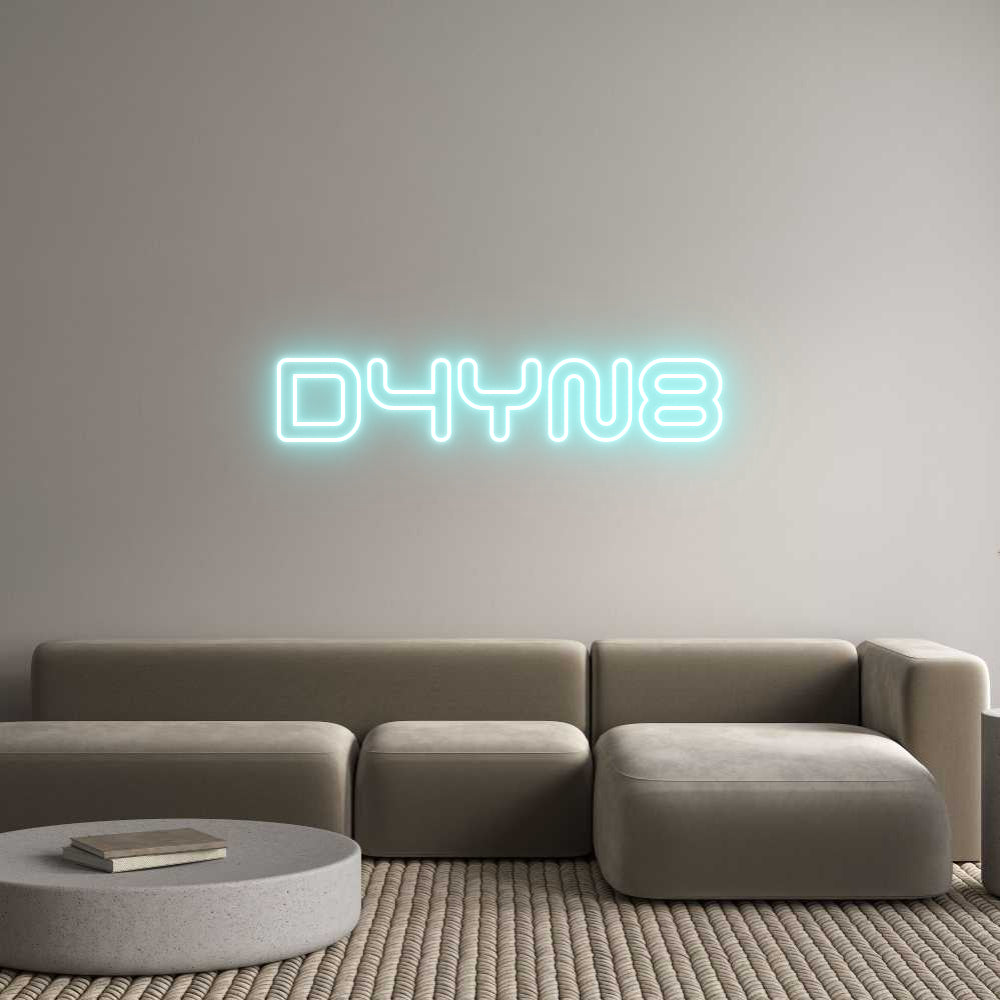 Individuelles Neon: D4YN8