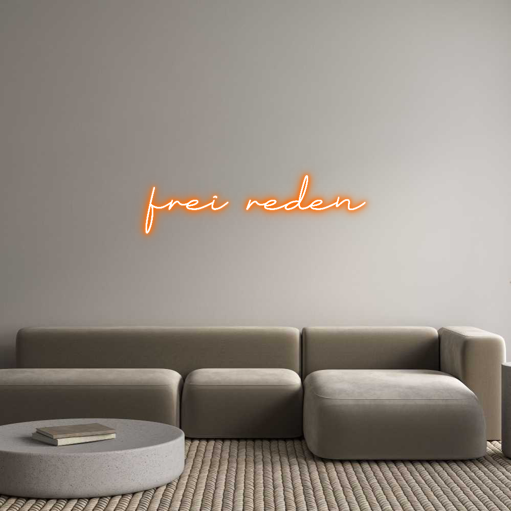 Individuelles Neon: frei reden