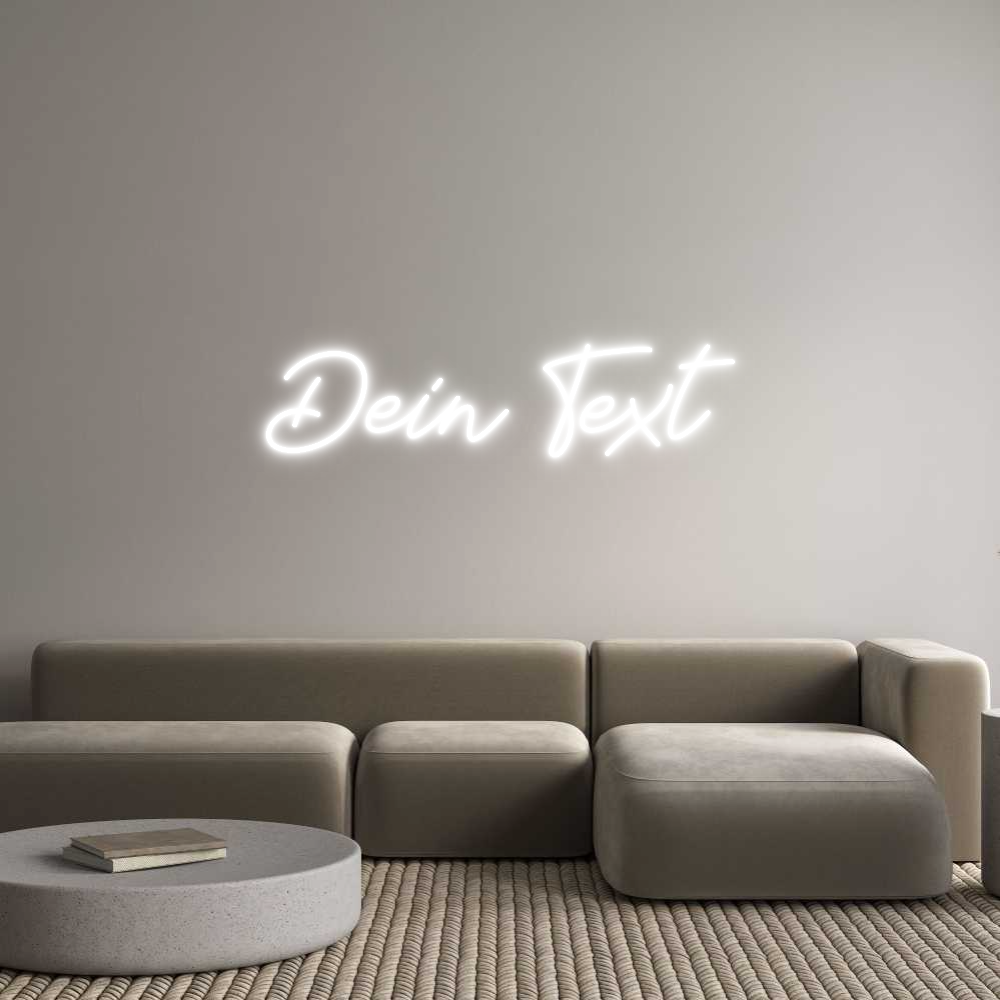 Individuelles Neon: Dein Text