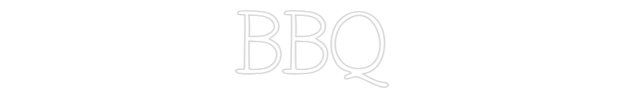 Individuelles Neon: BBQ