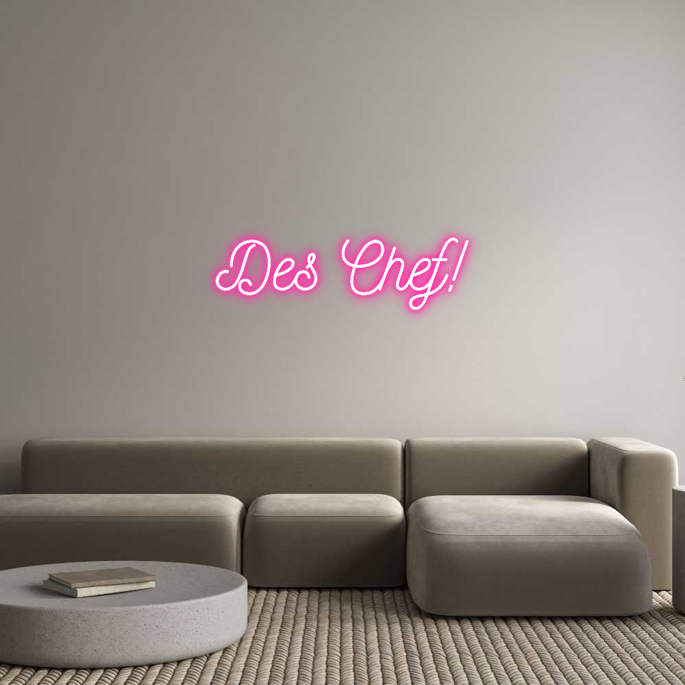 Individuelles Neon: Des Chef!