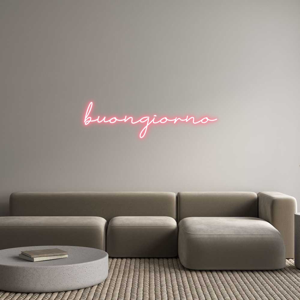 Individuelles Neon: buongiorno