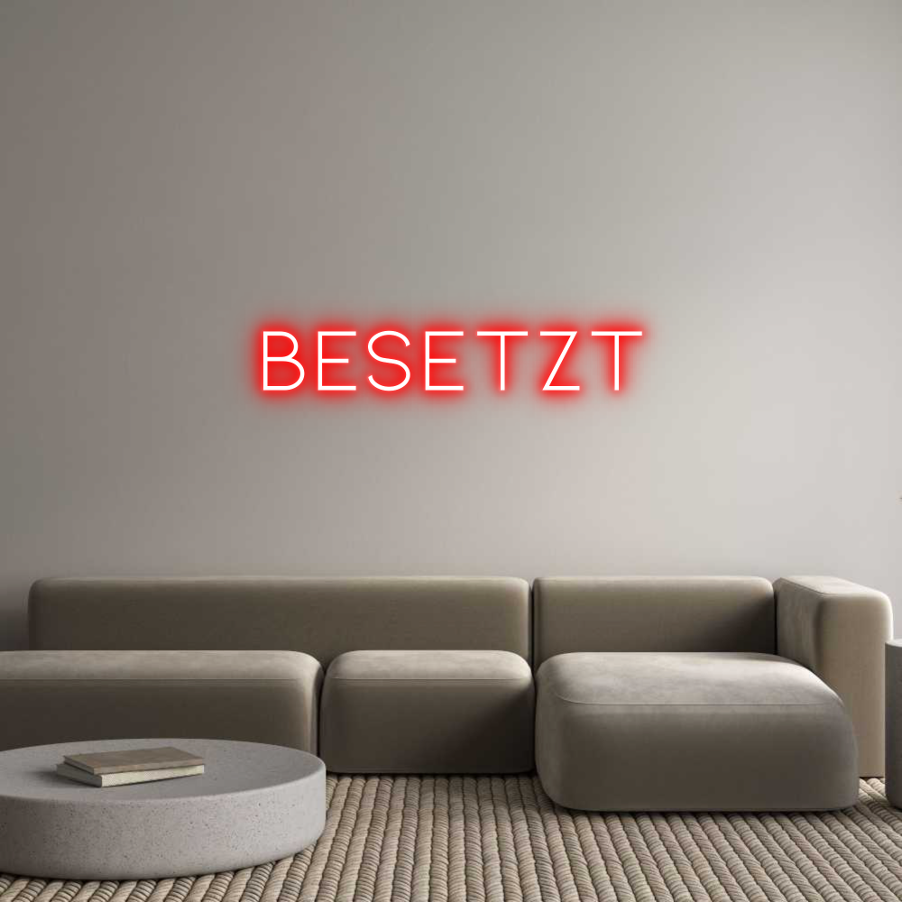 Individuelles Neon: Besetzt