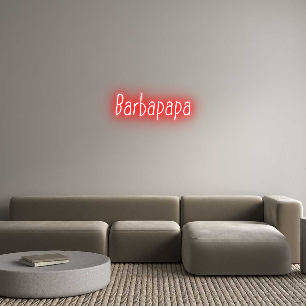 Individuelles Neon: Barbapapa