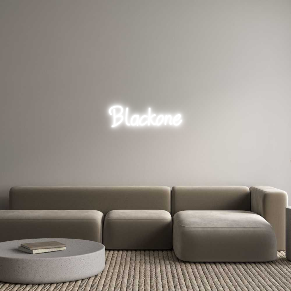 Individuelles Neon: Blackone