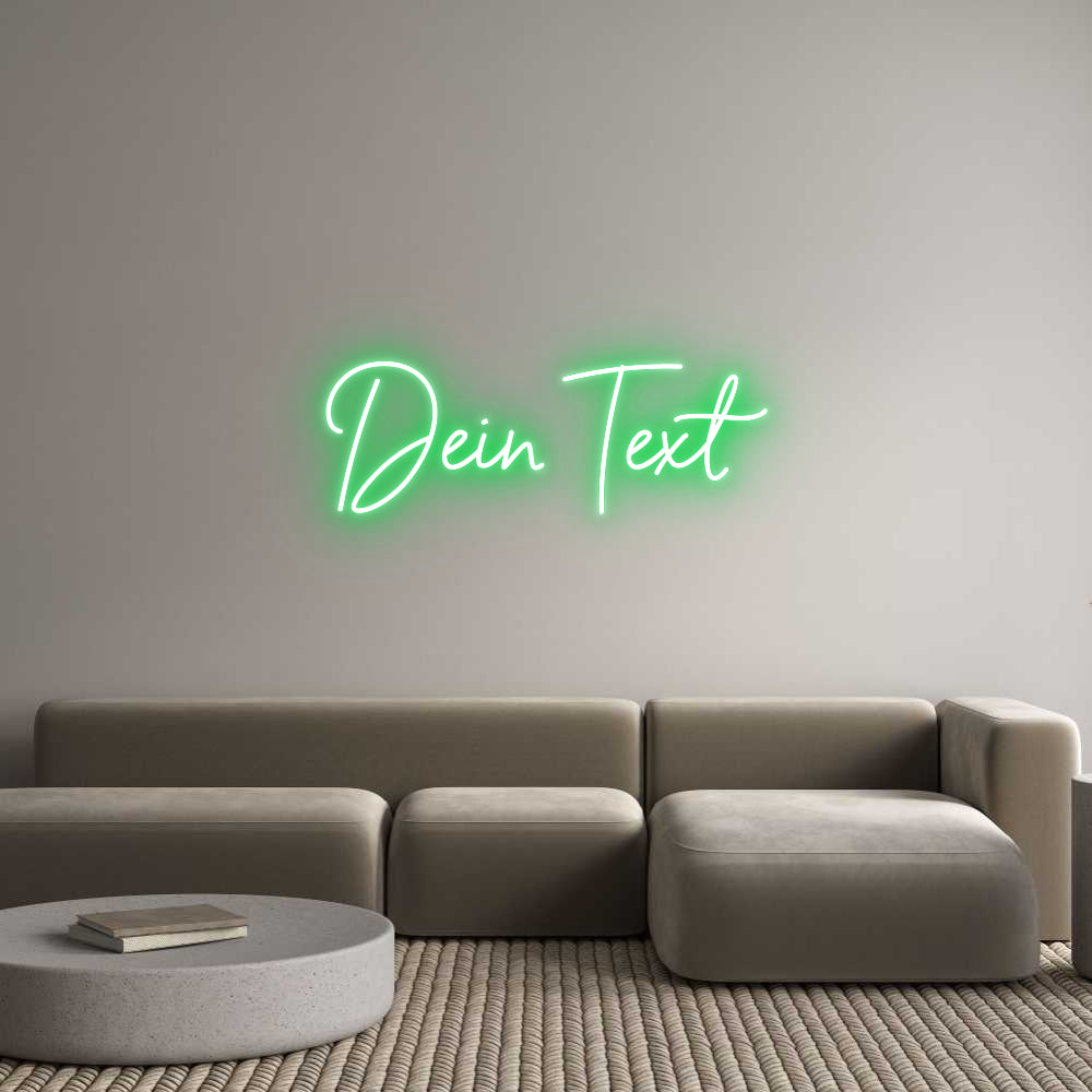 Individuelles Neon: Dein Text