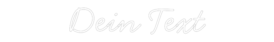 Individuelles Neon: Dein Text