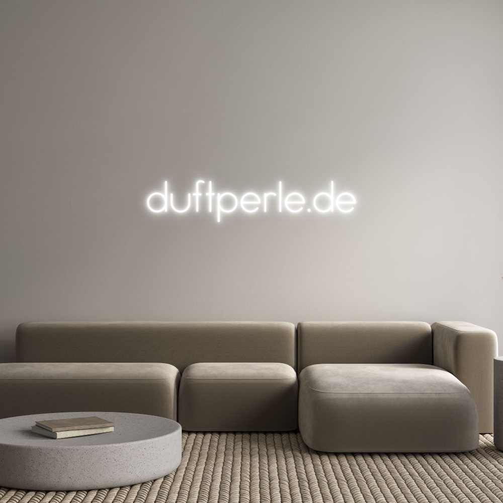 Individuelles Neon: duftperle.de