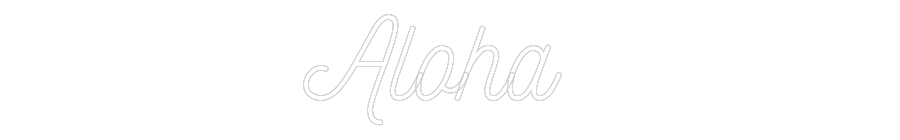 Individuelles Neon: Aloha