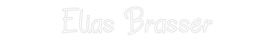 Individuelles Neon: Elias Brasser