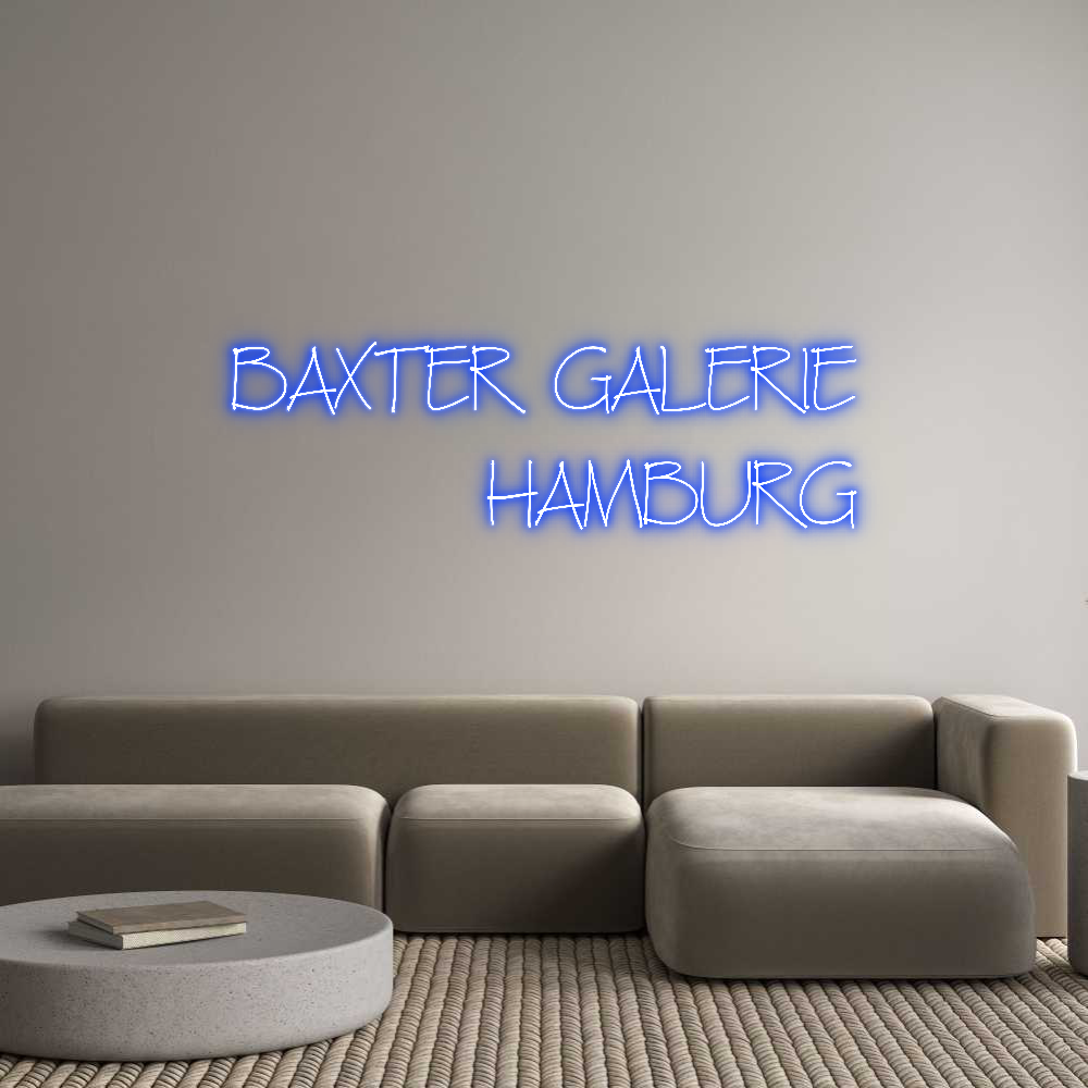 Individuelles Neon: BAXTER GALERI...