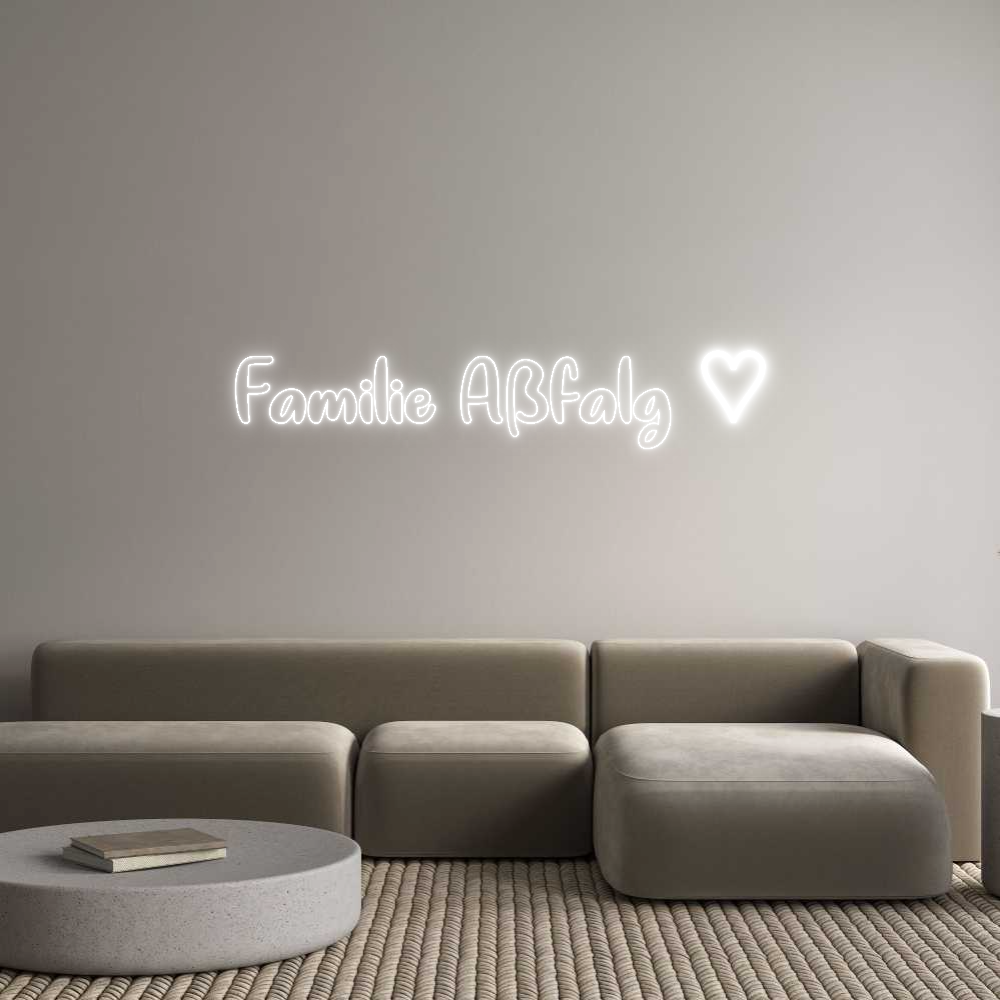 Individuelles Neon: Familie Aßfal...