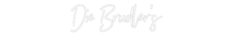 Individuelles Neon: Die Brudler's