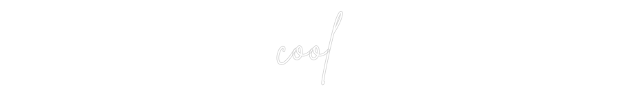 Individuelles Neon: cool
