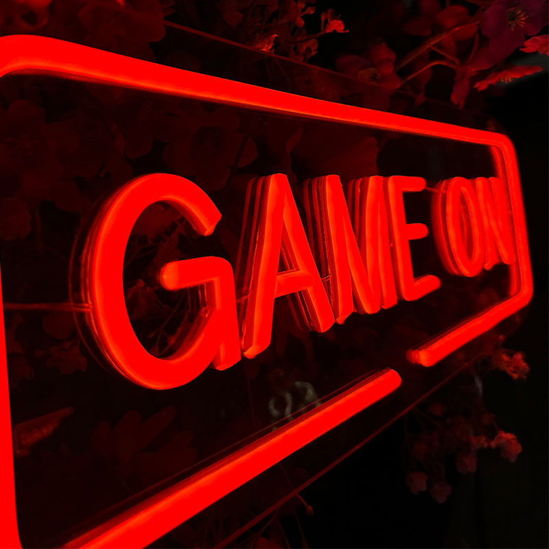 Neon Schild Game On