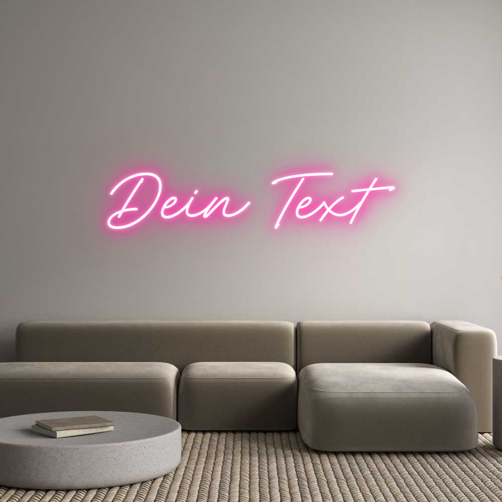 Individuelles Neon: Dein Text