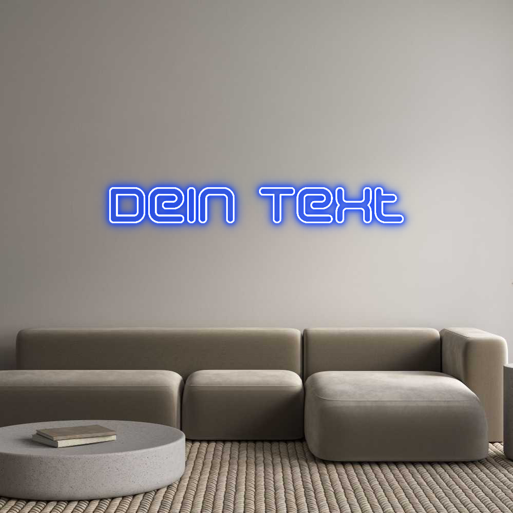 Individuelles Neon: Dein Text