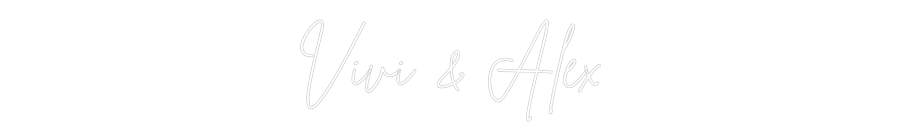 Individuelles Neon: Vivi & Alex