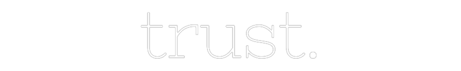 Individuelles Neon: trust.