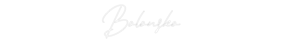 Individuelles Neon: Bolonsko