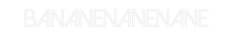 Individuelles Neon: Bananenanenane