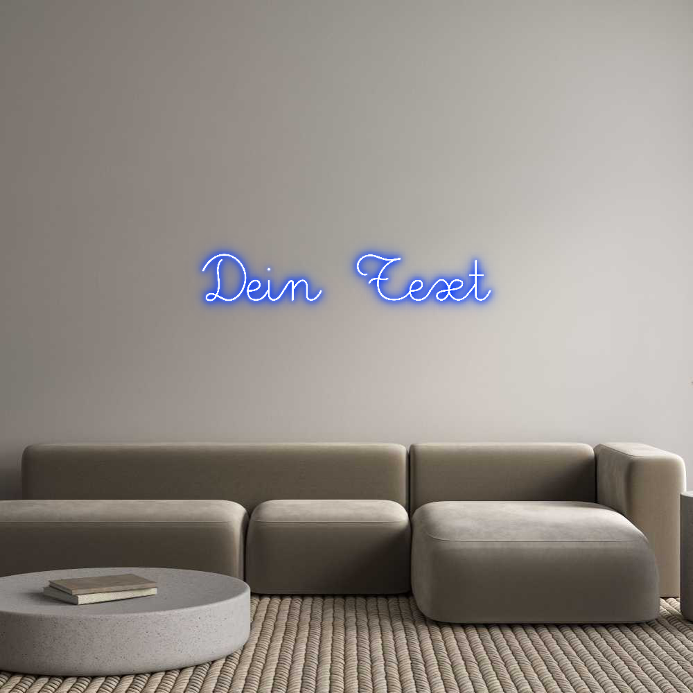 Individuelles Neon: Dein Text