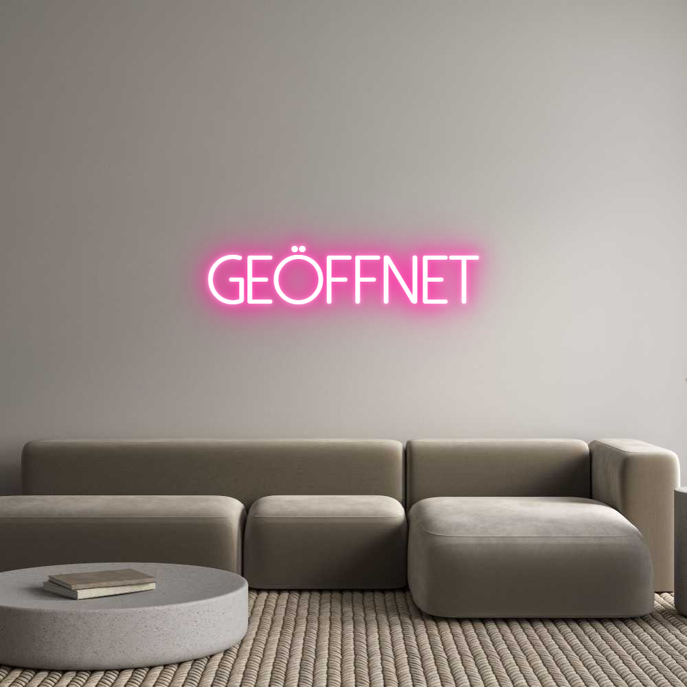 Individuelles Neon: Geöffnet