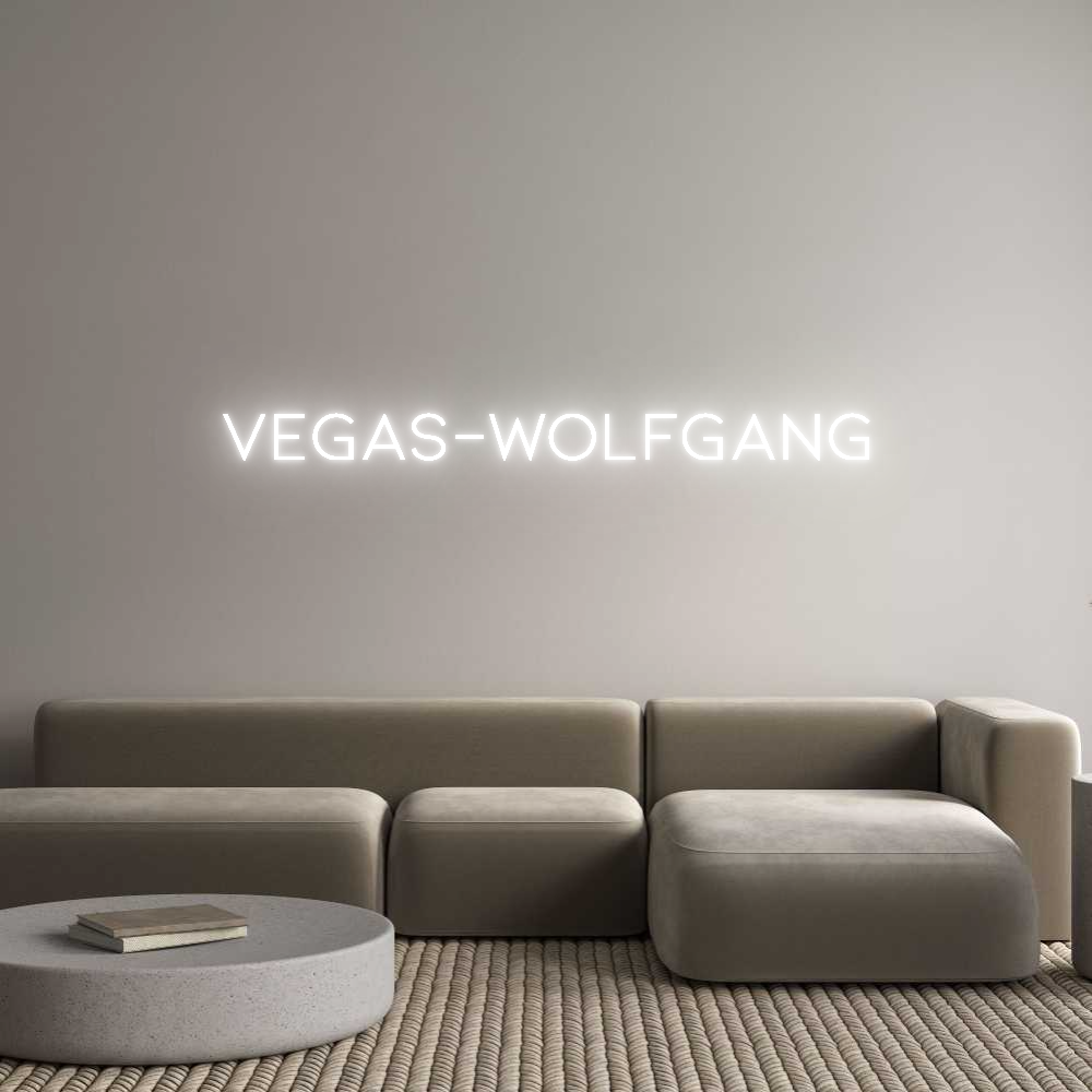 Individuelles Neon: VEGAS-WOLFGANG