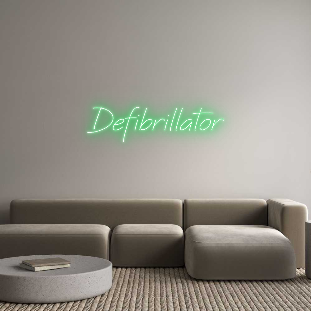 Individuelles Neon: Defibrillator
