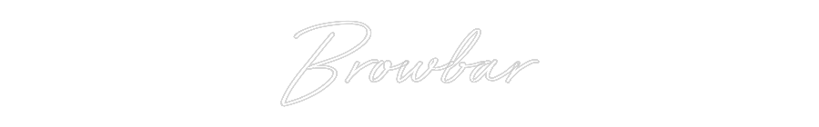 Individuelles Neon: Browbar