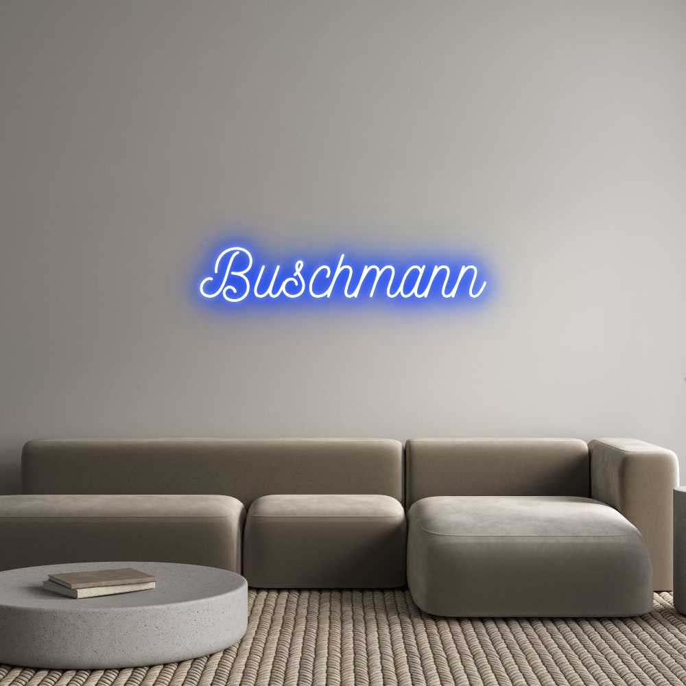 Individuelles Neon: Buschmann