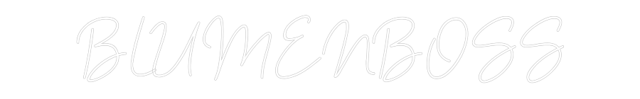 Individuelles Neon: BLUMENBOSS