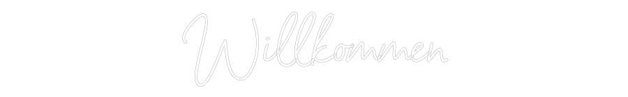 Individuelles Neon: Willkommen