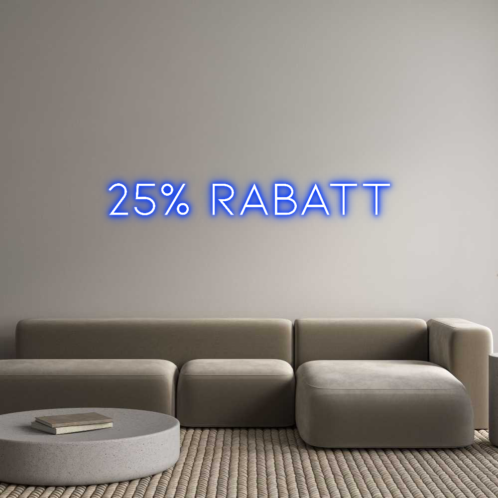 Individuelles Neon: 25% Rabatt