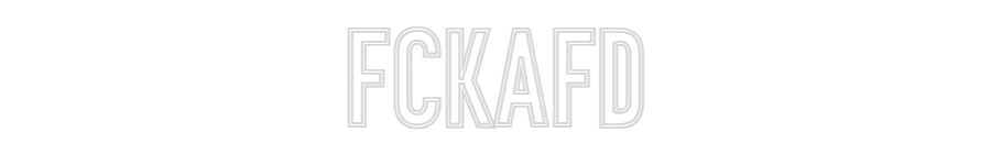 Individuelles Neon: FCKAFD