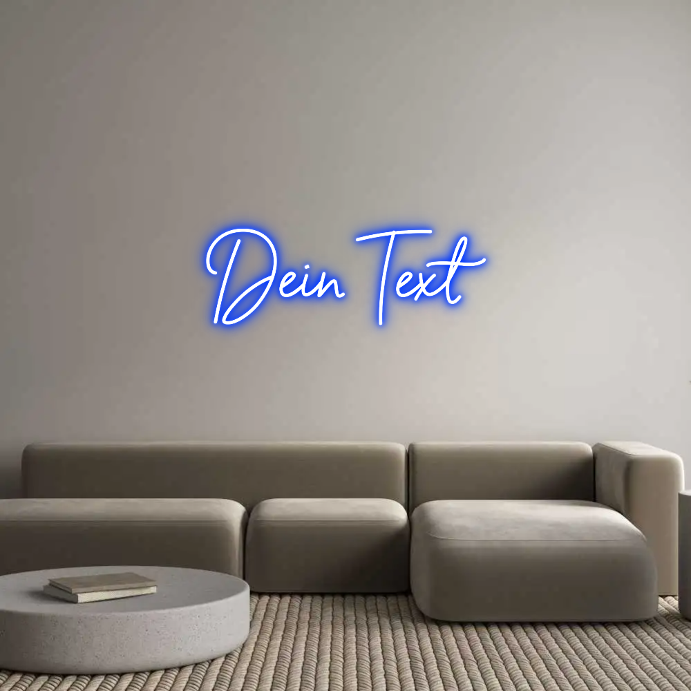 Individuelles Neon: Dein Text