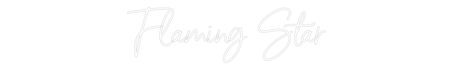 Individuelles Neon: Flaming Star