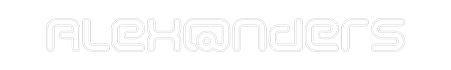 Individuelles Neon: Alex@nderS