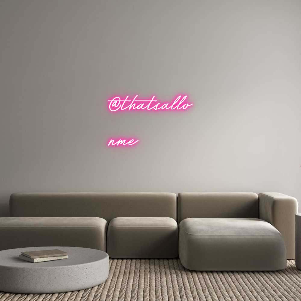 Individuelles Neon: @thatsallo
nme