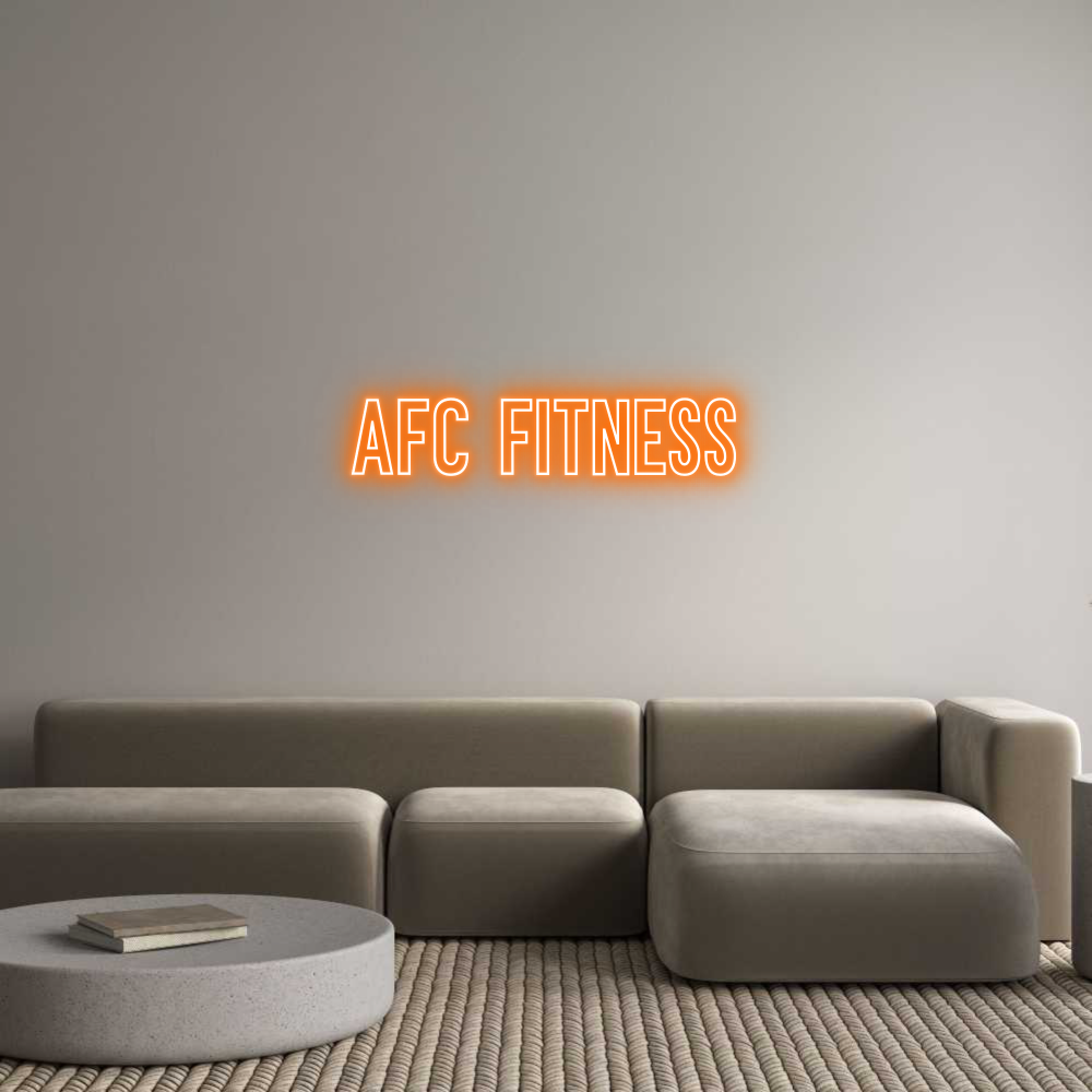 Individuelles Neon: AFC FITNESS