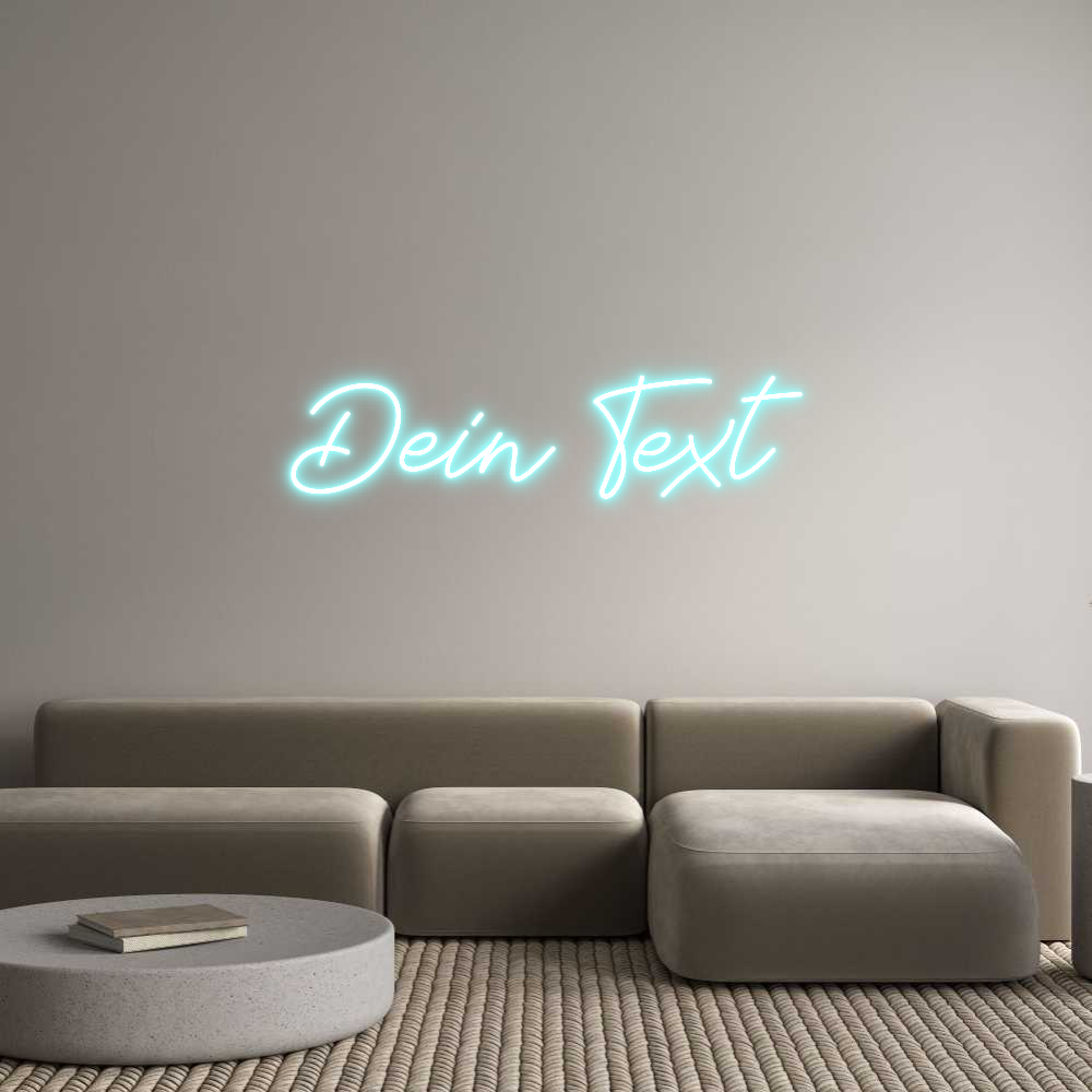 Individuelles Neon: Dein Text