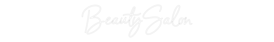 Individuelles Neon: BeautySalon