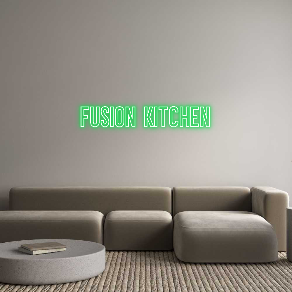 Individuelles Neon: Fusion kitchen