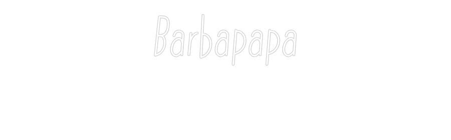Individuelles Neon: Barbapapa