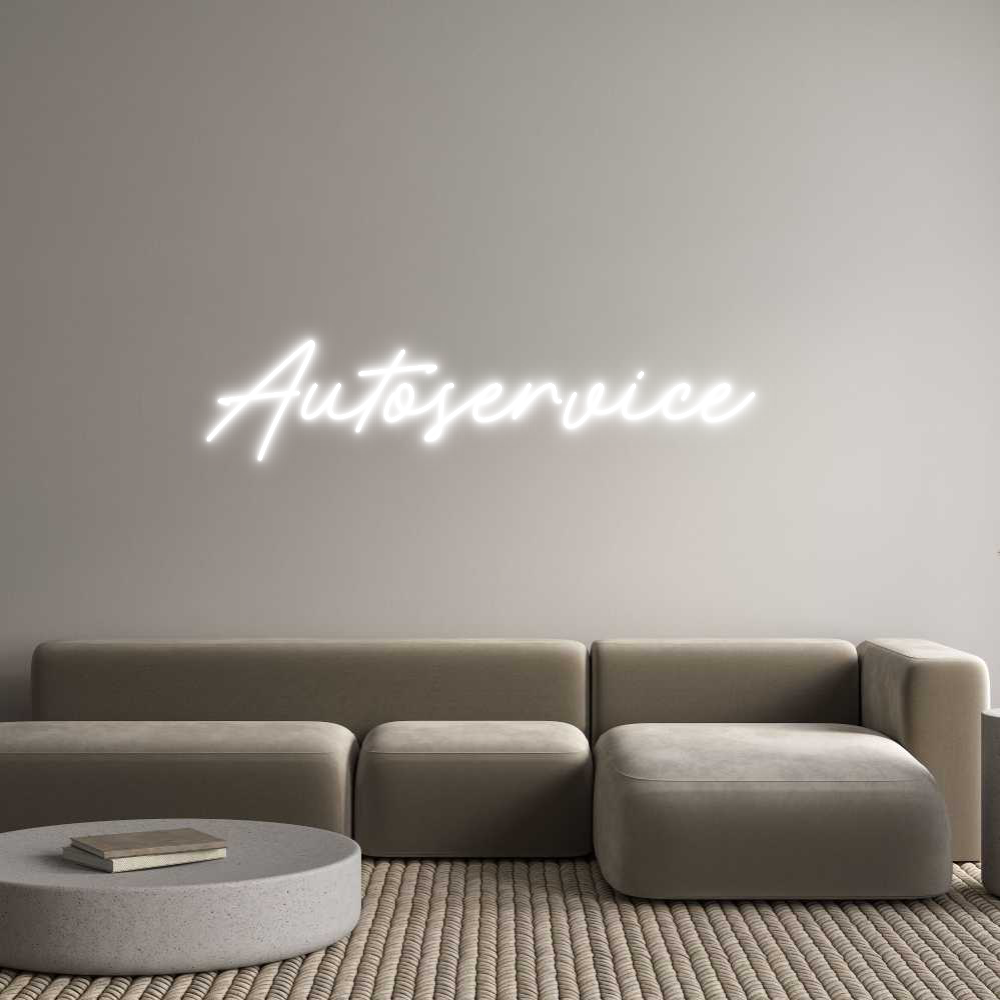 Individuelles Neon: Autoservice