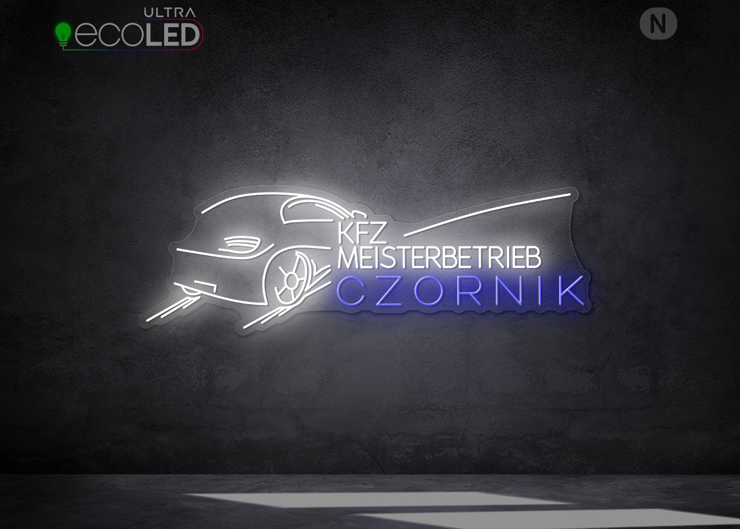 Individuelles Neonschild